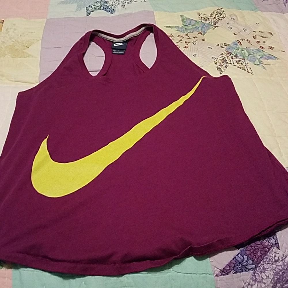 Nike sleeveless workout shirt.